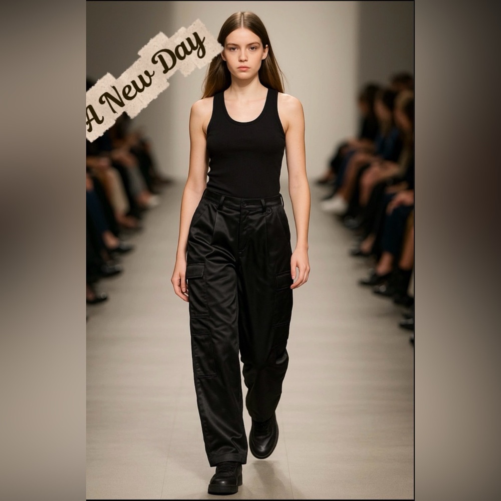 a new day Black Relaxed Fit Trousers